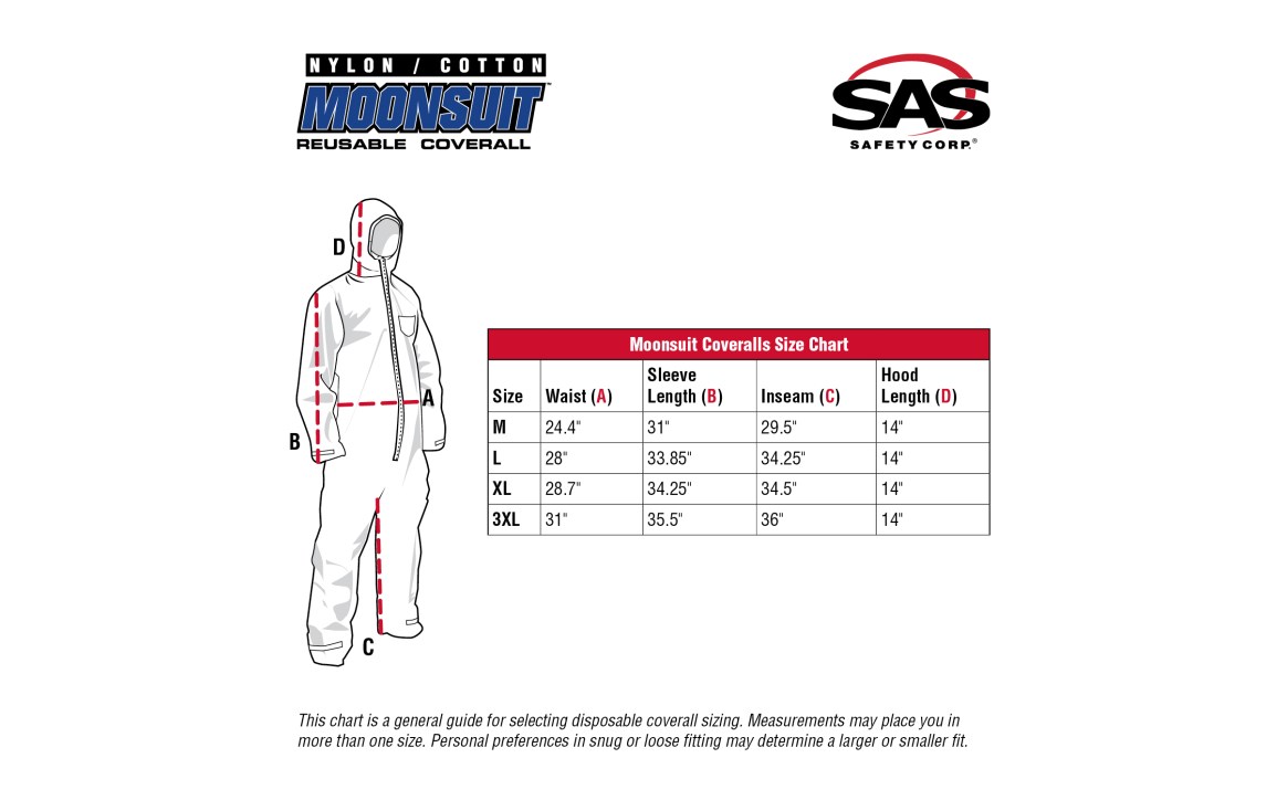 SAS Safety Group | Moonsuit® Nylon/ Cotton Coverall